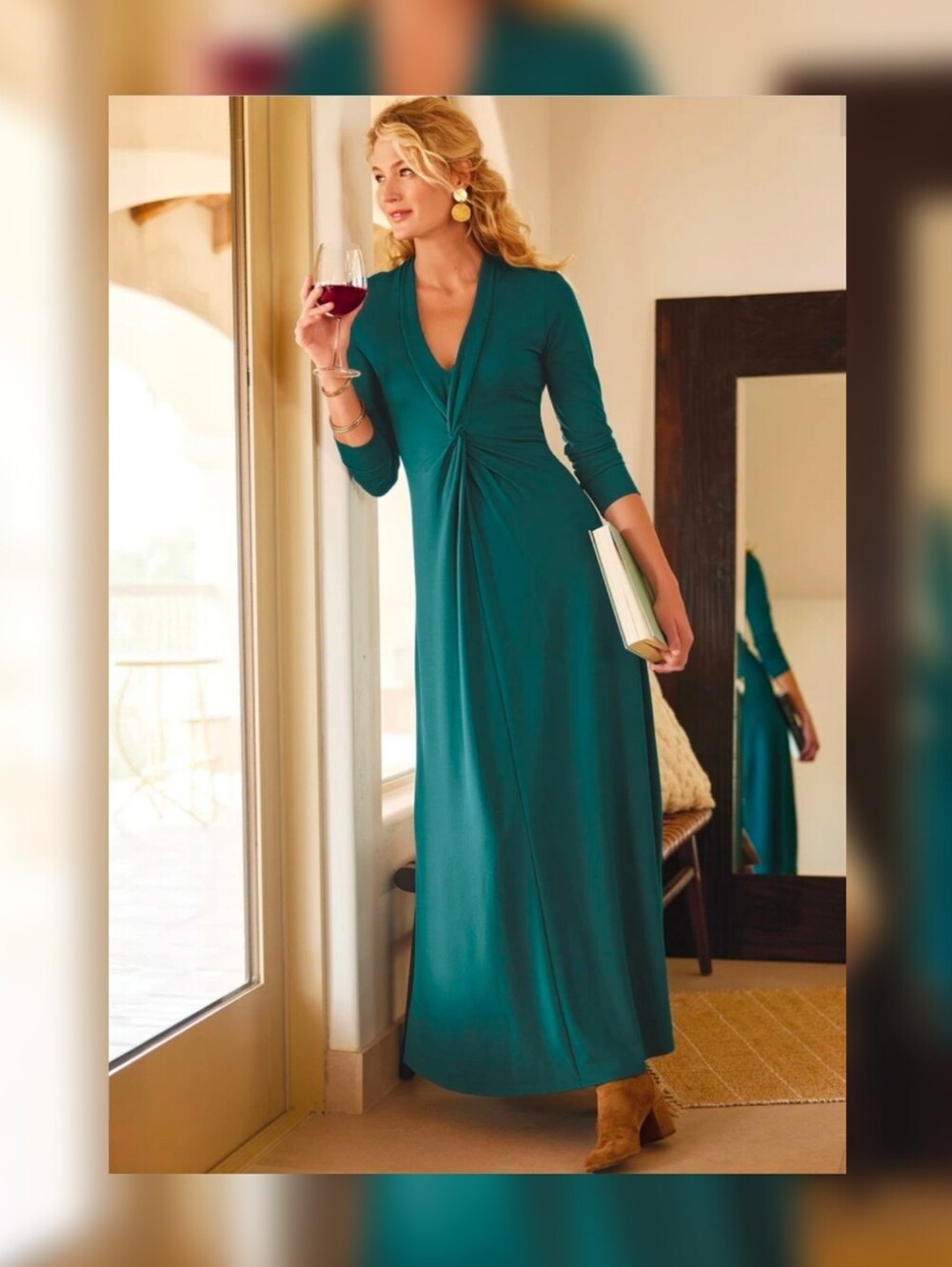 Soft Surroundings Lagia Maxi Dress M